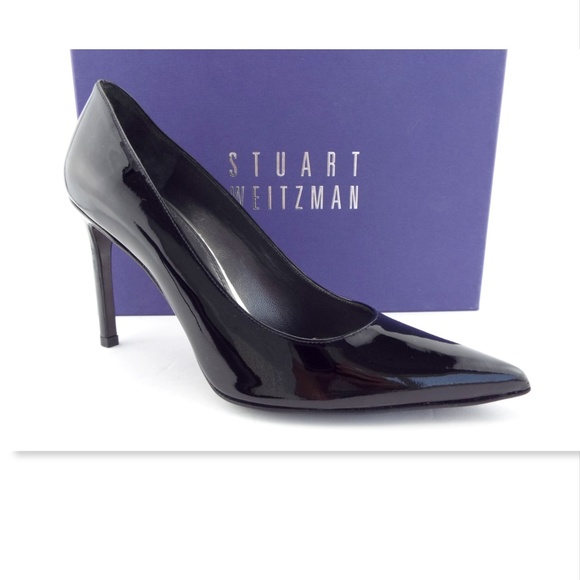 Stuart Weitzman Shoes - New STUART WEITZMAN Black Patent Leather Classic Heel Pumps 9
